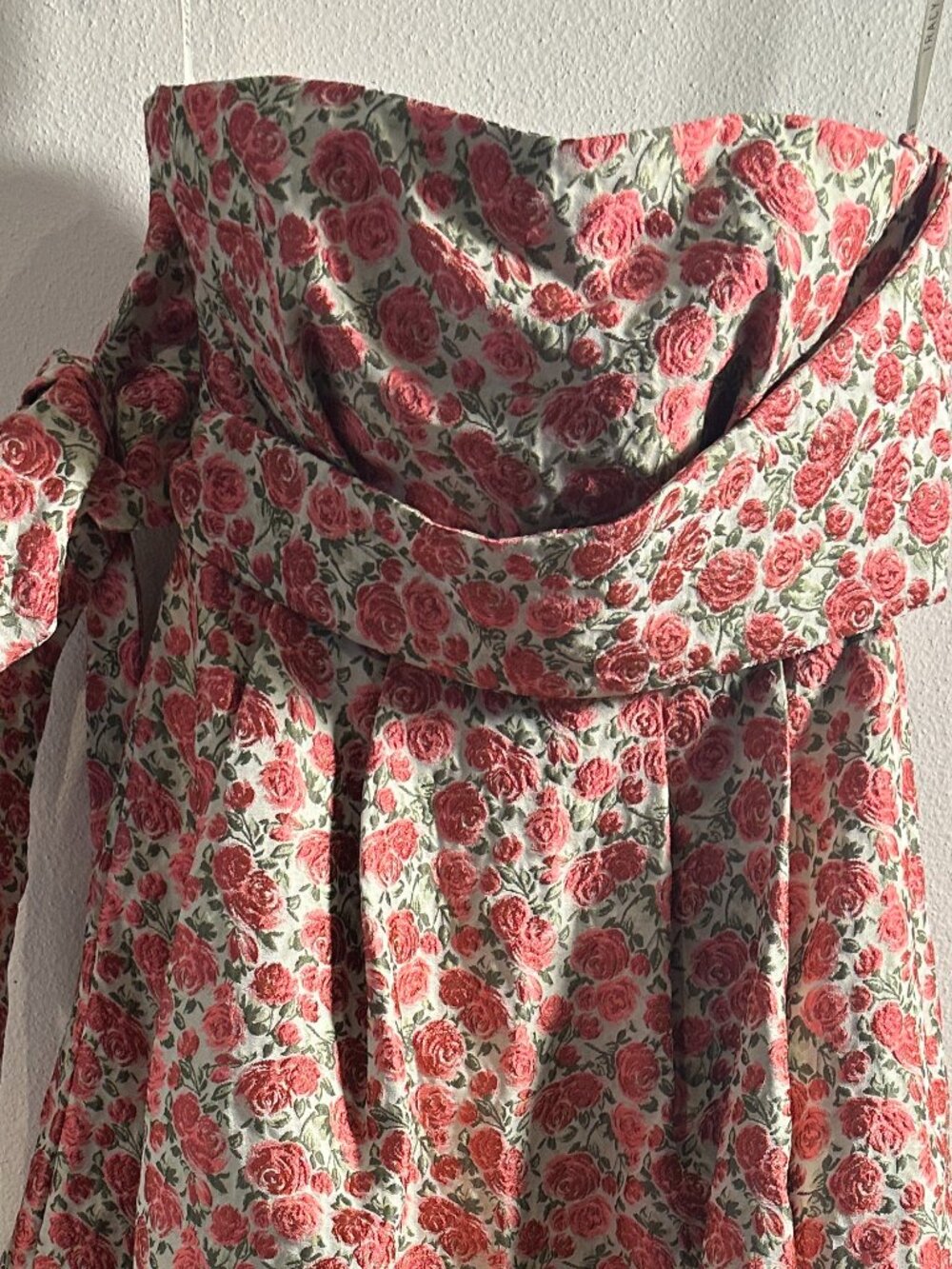 Anthropologie BHLDN Margaret Dress by Tracy Reese | Rose Jacquard Embroidery - Picture 5 of 15